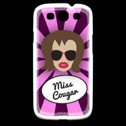 Coque Samsung Galaxy S3 Miss Cougar Chatain