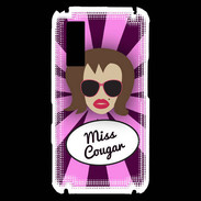 Coque Samsung Player One Miss Cougar Chatain