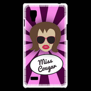 Coque LG Optimus L9 Miss Cougar Chatain