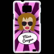 Coque Samsung Galaxy S2 Miss Cougar Rousse