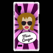 Coque LG Optimus L9 Miss Cougar Rousse