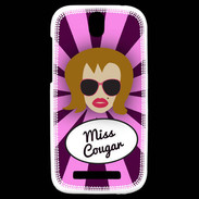 Coque HTC One SV Miss Cougar Rousse