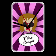 Grande pendule murale Miss Cougar Rousse