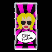 Coque Sony Xperia P Miss Fashion Blonde