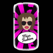 Coque Samsung Galaxy Express Miss Fashion Chatain