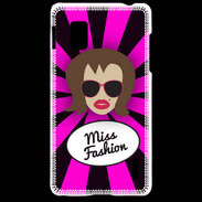 Coque LG Optimus G Miss Fashion Chatain