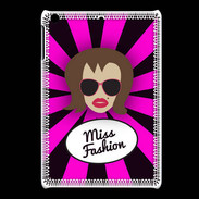 Coque iPadMini Miss Fashion Chatain