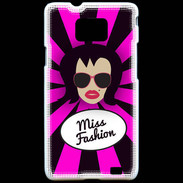Coque Samsung Galaxy S2 Miss Fashion Brune