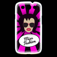 Coque Samsung Galaxy S3 Miss Fashion Brune