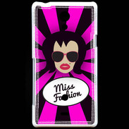 Coque Sony Xperia T Miss Fashion Brune