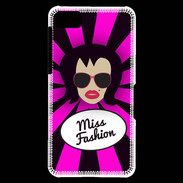Coque Blackberry Z10 Miss Fashion Brune