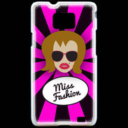 Coque Samsung Galaxy S2 Miss Fashion Rousse