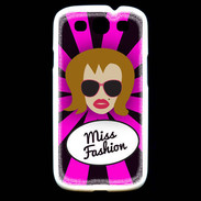 Coque Samsung Galaxy S3 Miss Fashion Rousse