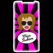 Coque LG P990 Miss Fashion Rousse