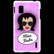 Coque LG Optimus G Miss Fiesta Brune