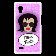 Coque LG Optimus L9 Miss Fiesta Brune