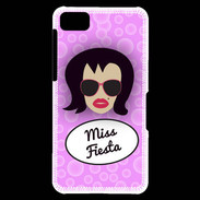 Coque Blackberry Z10 Miss Fiesta Brune
