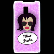 Coque LG P990 Miss Fiesta Brune