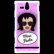 Coque Sony Xperia U Miss Fiesta Brune