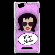 Coque Sony Xperia M Miss Fiesta Brune