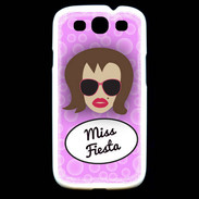 Coque Samsung Galaxy S3 Miss Fiesta Chatain