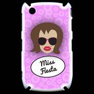 Coque Blackberry 8520 Miss Fiesta Chatain