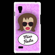 Coque LG Optimus L9 Miss Fiesta Chatain