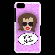 Coque Blackberry Z10 Miss Fiesta Chatain