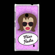 Coque Nokia Lumia 520 Miss Fiesta Chatain