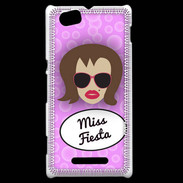 Coque Sony Xperia M Miss Fiesta Chatain