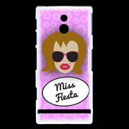 Coque Sony Xperia P Miss Fiesta Rousse