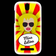 Coque HTC One SV Miss Latina Blonde