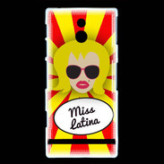 Coque Sony Xperia P Miss Latina Blonde