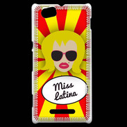 Coque Sony Xperia M Miss Latina Blonde