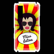 Coque Samsung Player One Miss Latina Brune