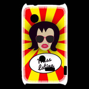 Coque Sony Xperia Typo Miss Latina Brune