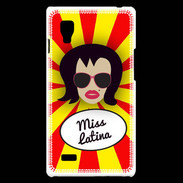 Coque LG Optimus L9 Miss Latina Brune