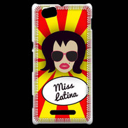 Coque Sony Xperia M Miss Latina Brune