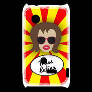 Coque Sony Xperia Typo Miss Latina Chatain