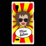 Coque LG Optimus L9 Miss Latina Chatain