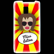 Coque LG P990 Miss Latina Chatain