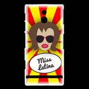 Coque Sony Xperia P Miss Latina Chatain