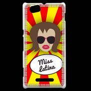 Coque Sony Xperia M Miss Latina Chatain
