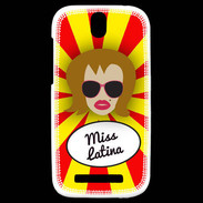 Coque HTC One SV Miss Latina Rousse