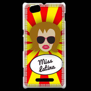 Coque Sony Xperia M Miss Latina Rousse