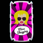 Coque Blackberry 8520 Miss Shopping Blonde