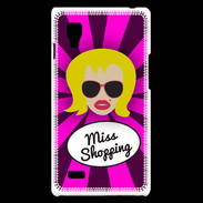Coque LG Optimus L9 Miss Shopping Blonde