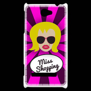 Coque HTC Windows Phone 8S Miss Shopping Blonde