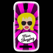 Coque HTC One SV Miss Shopping Blonde