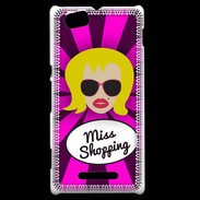 Coque Sony Xperia M Miss Shopping Blonde